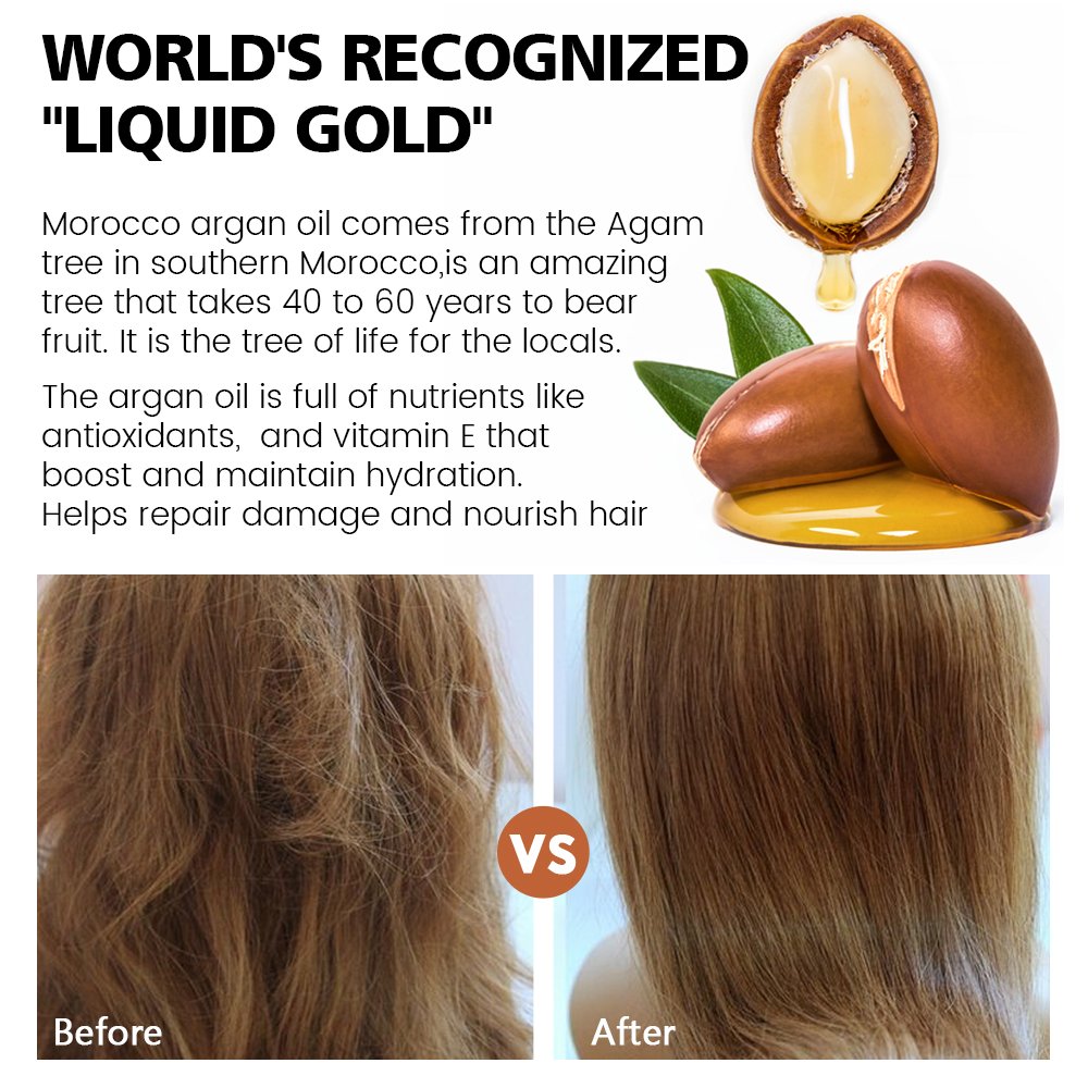 Vibrant Glamour Unisex Herbal Hair Treatment Oil 100ml Anti Hair Loss Nourishing Repair Ginseng Extract Organic Morocco Aarga