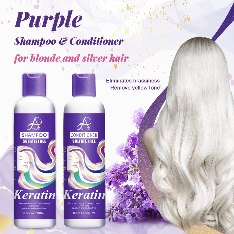 No Yellow Shampoo To Eliminate Unwanted Yellow Tones & Brassiness In Platinum, Light Blonde, Gray, Bleached, or Highlighted Hair