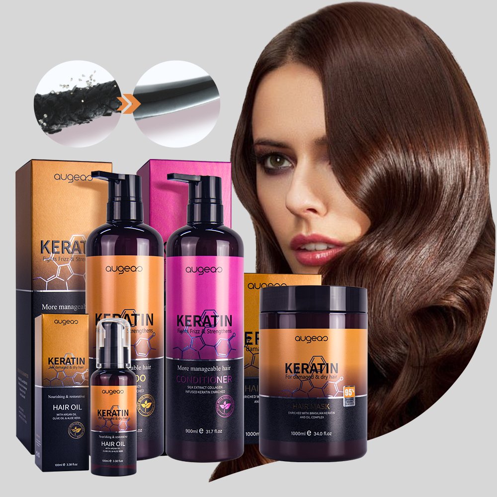 wholesale best price sulfate free repair damage care argan oil collagen sets keratin hair shampoo and conditioner