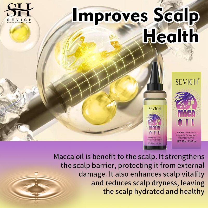 Hair Loss Treatment 100% Maca Powder Hair Growth Shampoo Conditioner Hair Regrowth Serum Oil Kit For Women