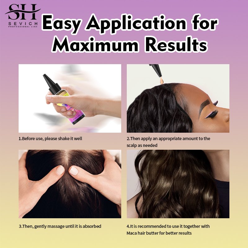 Hair Loss Treatment 100% Maca Powder Hair Growth Shampoo Conditioner Hair Regrowth Serum Oil Kit For Women