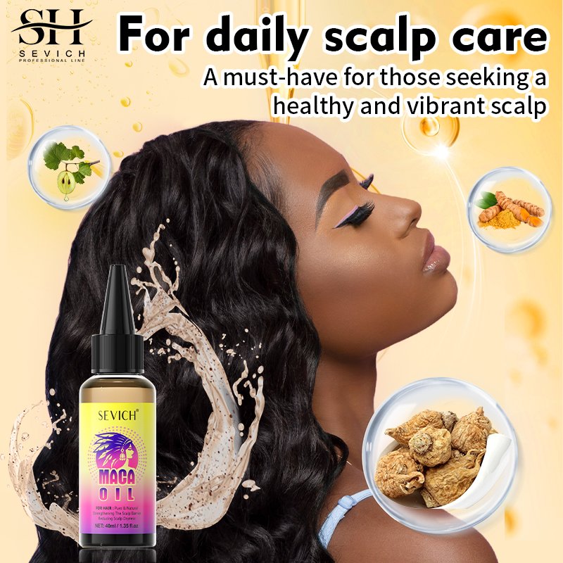 Hair Loss Treatment 100% Maca Powder Hair Growth Shampoo Conditioner Hair Regrowth Serum Oil Kit For Women