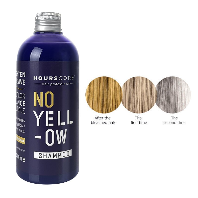 Professional Yellow Remove Color Lock Protecting Repairing 300Ml Salon Hair Dye Purple Shampoo For Blonde Bleached