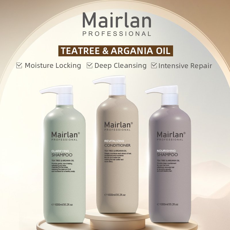 Deep Hydrating Tea Tree and Argan Oil Shampoo for Moisture Balance Frizz Reduction and Silky Smooth Hair