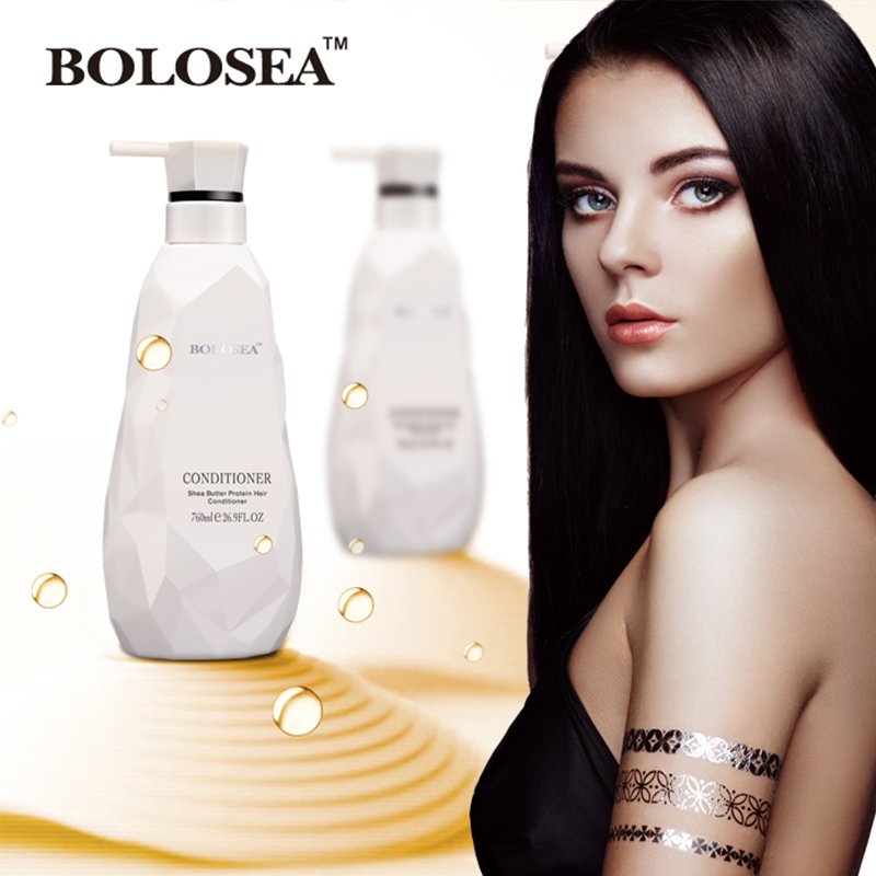 BOLOSEA Shea Butter Protein Shampoo And Conditioner Set Tea Seed Anti Dandruff Moisturizing Nourishing Hair Shampoo