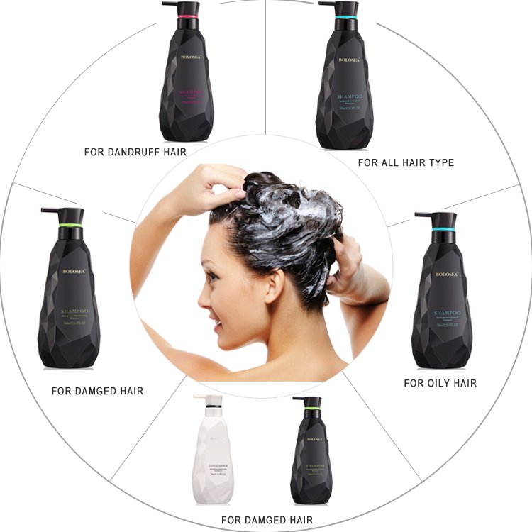 BOLOSEA Shea Butter Protein Shampoo And Conditioner Set Tea Seed Anti Dandruff Moisturizing Nourishing Hair Shampoo