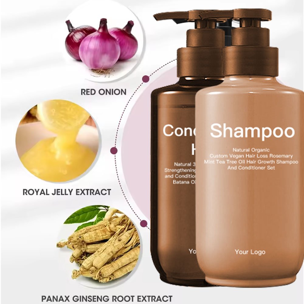 Natural Argan Oil Hair Shampoo Lightness Shampoo Repairing Nourishing Damaged Hair Shampoo and Conditioner