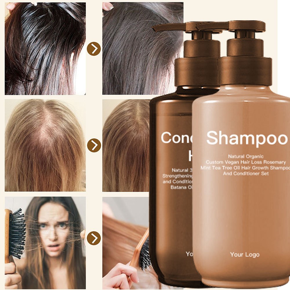 Natural Argan Oil Hair Shampoo Lightness Shampoo Repairing Nourishing Damaged Hair Shampoo and Conditioner