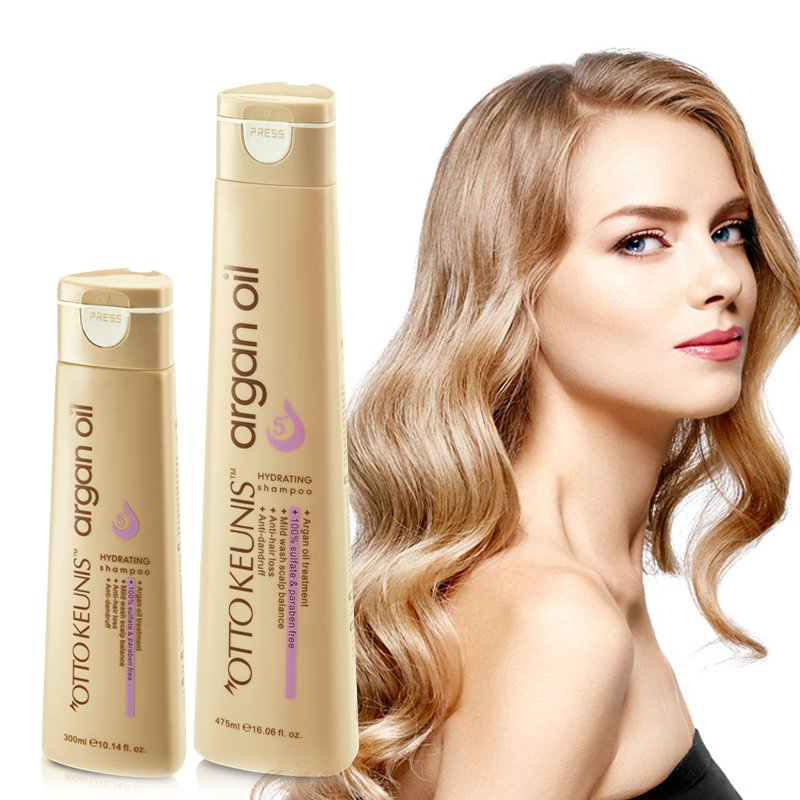 Make own logo natural straightening smooth soft sulfate free argan oil shampoo