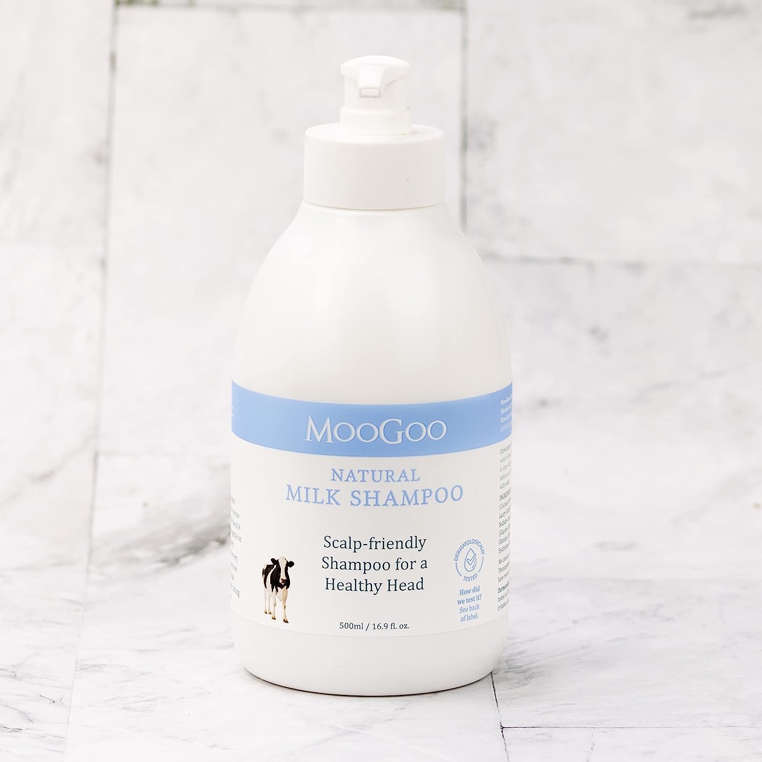 Moogoo Natural Milk Shampoo 500ml High Quality with Gentle Non-Irritating Formula for Sensitive Skin and Itchy