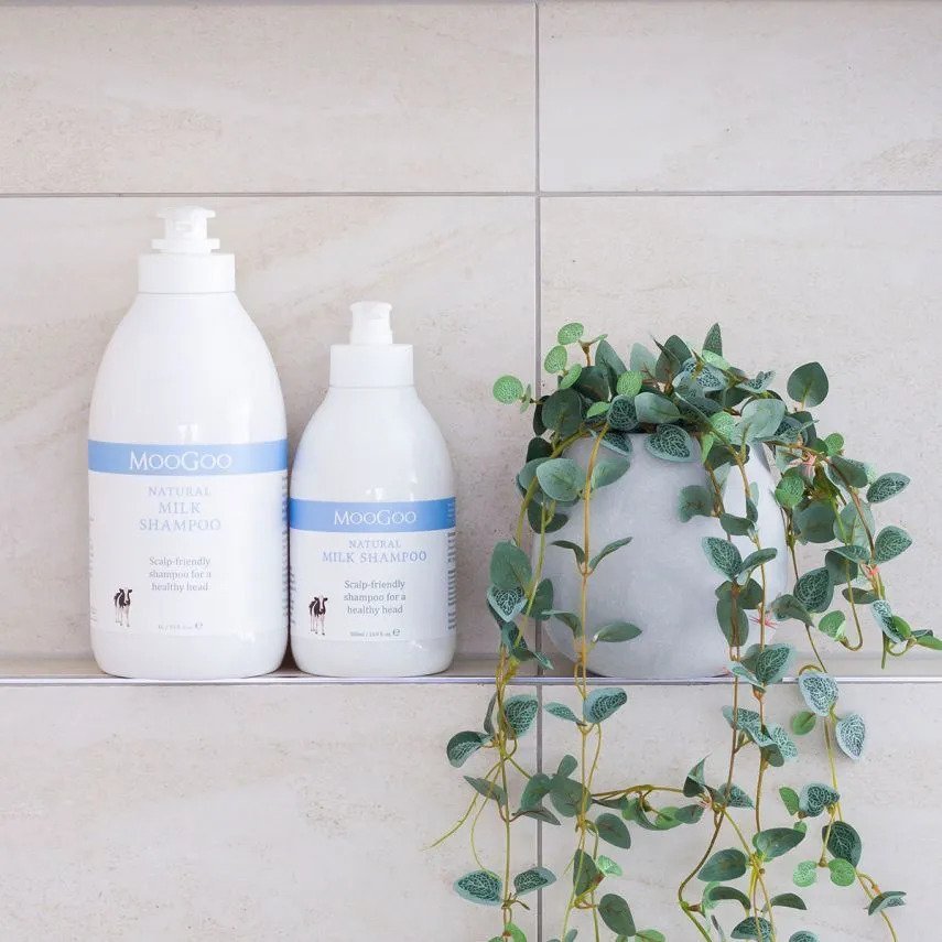 Moogoo Natural Milk Shampoo 500ml High Quality with Gentle Non-Irritating Formula for Sensitive Skin and Itchy