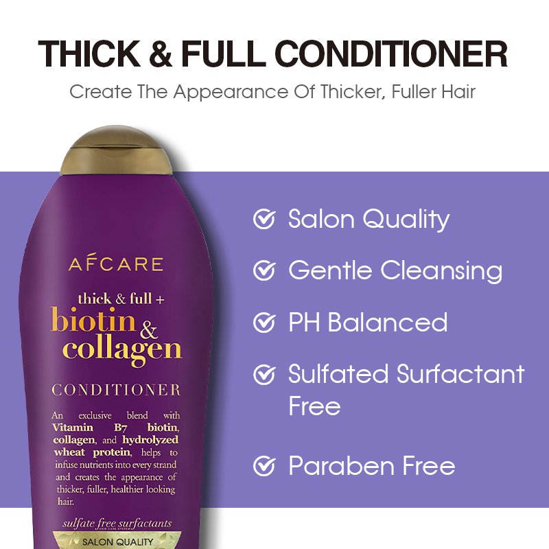 Deep Conditioner for African Hair Paraben-Free Smoothing and Organic Biotin Hair Growth Shampoo and Conditioner