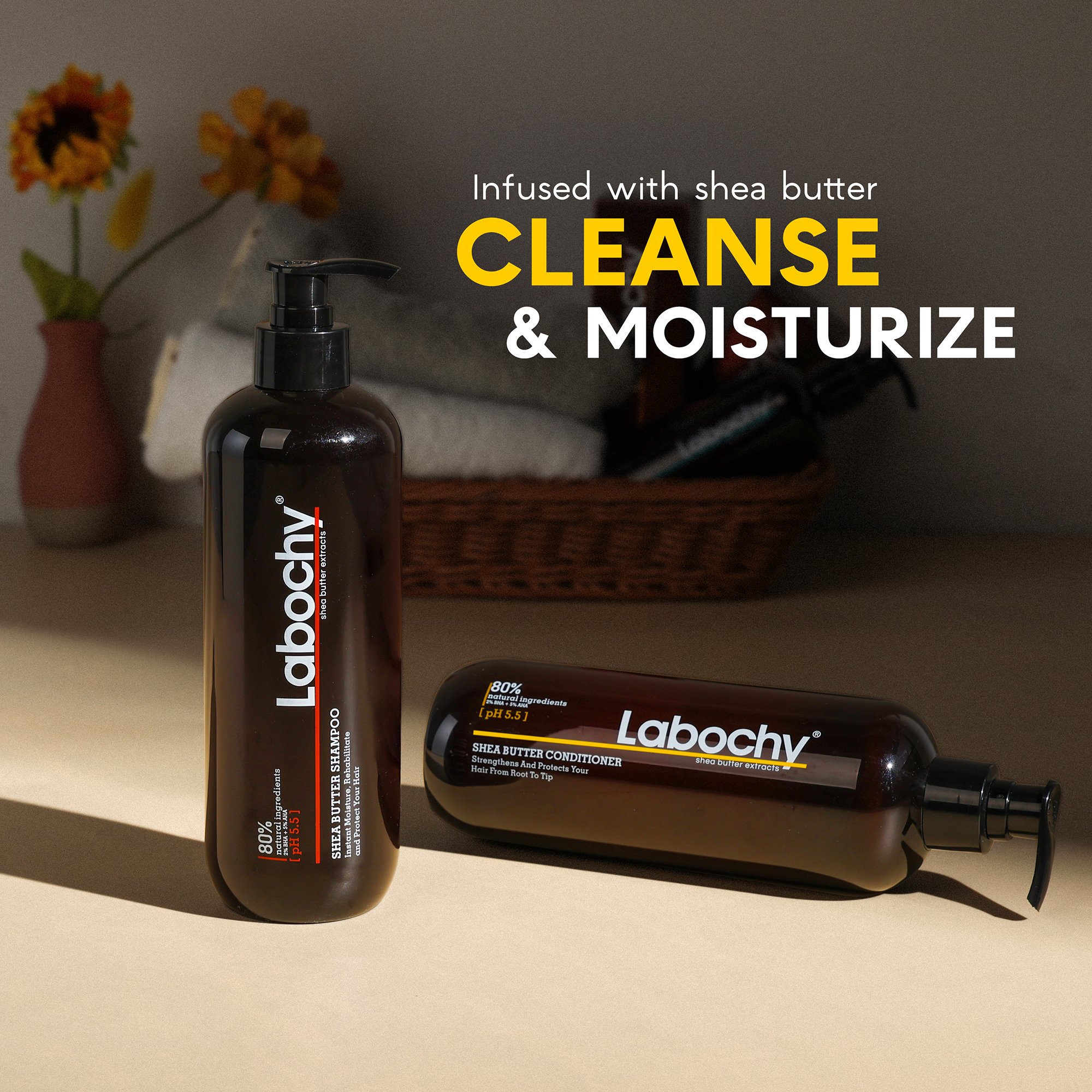 OEM Wholesale Customize Labochy Hair Shampoo Nourishing Shea Butter Hair Shampoo Private Label Hair Care Shampoo