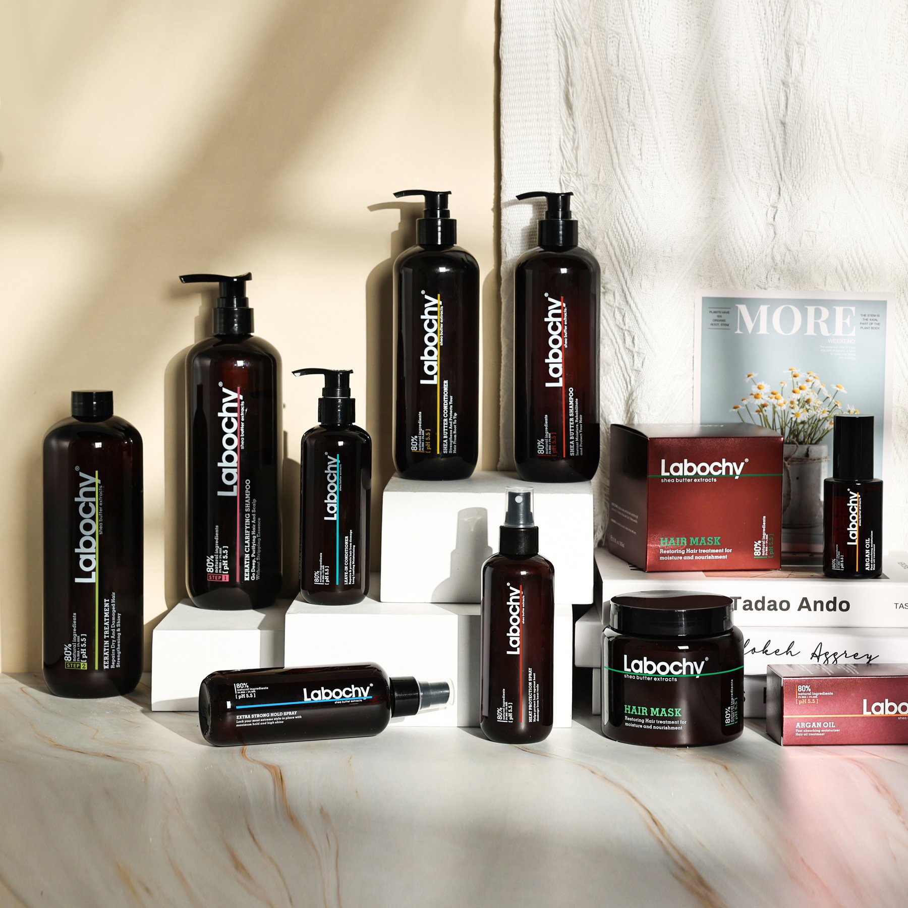 OEM Wholesale Customize Labochy Hair Shampoo Nourishing Shea Butter Hair Shampoo Private Label Hair Care Shampoo