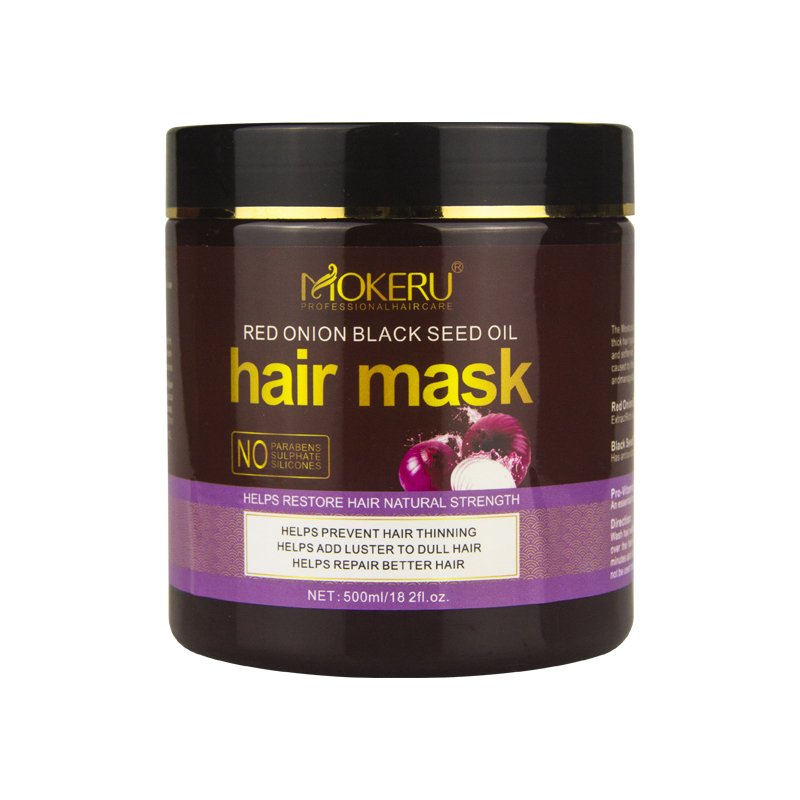 Mokeru Wholesale Price Private Label Red Onion Black Seed Oil Shampoo and Conditioner Hair Care Set Deep Nourishing Shampoo