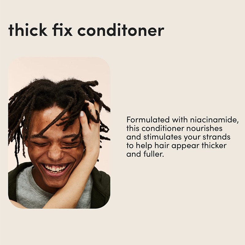 Amofire thick fix hair shampoo for thinning hair with saw palmetto to add volume and moisture, no parabens or sulfates, vegan