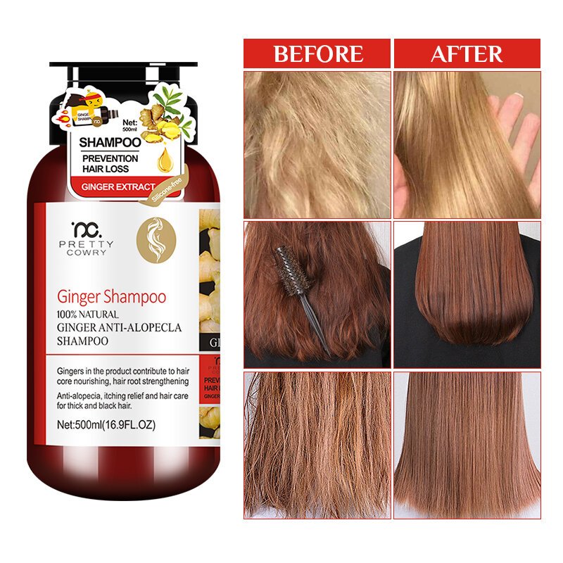 Pretty Cowry Fluffy Anti Dandruff Shampoo Natural Refreshing Clean Oil Control Shampoo