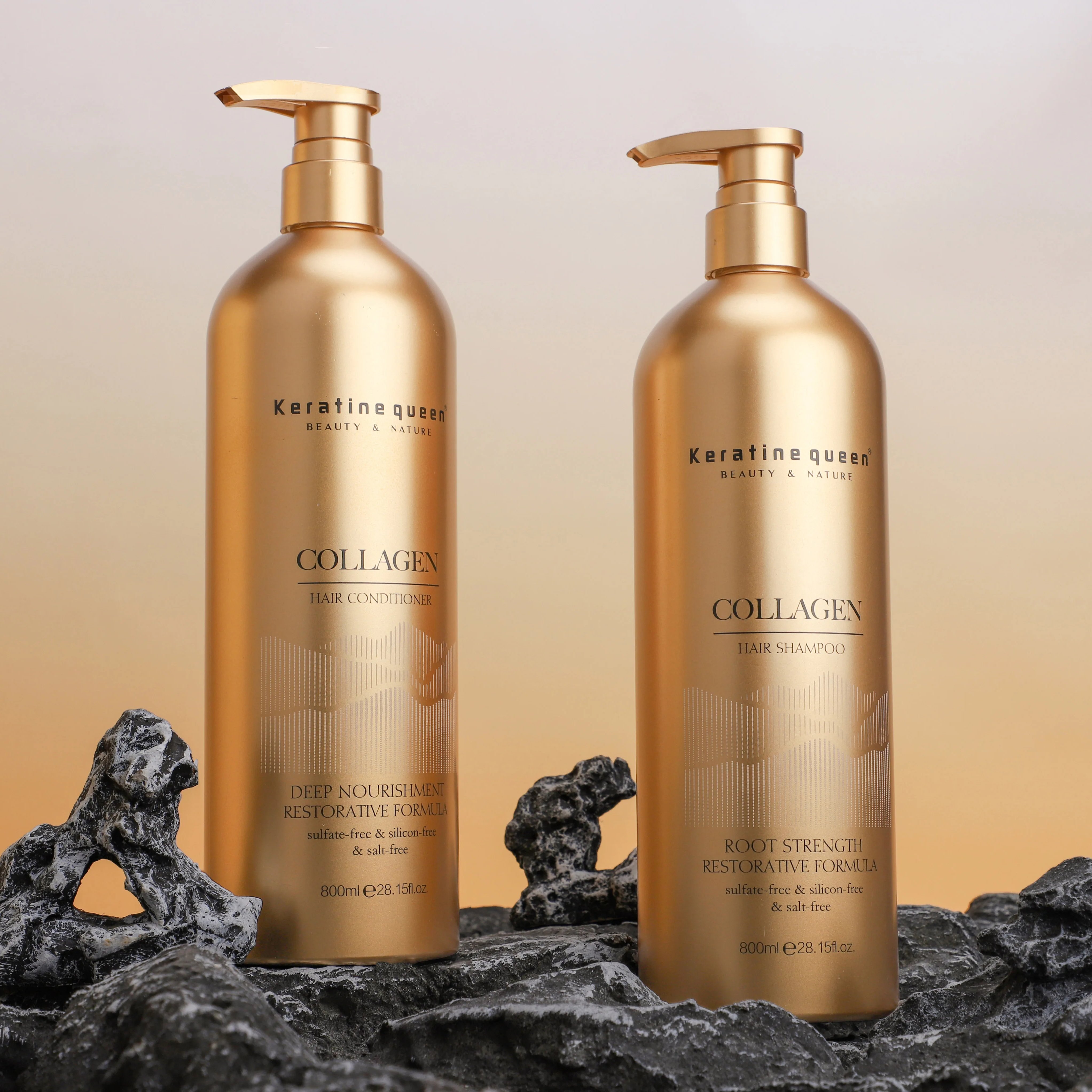 Organic Repairing Hair Shampoo Natural Collagen Shampoo and Conditioner Nourishing Moisturizing Hair Care Set