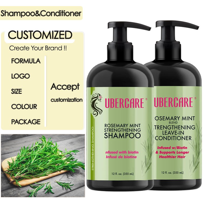 Hot Sale Natural Anti Hair Grow Hair Loss Shampoo Organic Rosemary & Mint Hair Shampoo For Men And Women