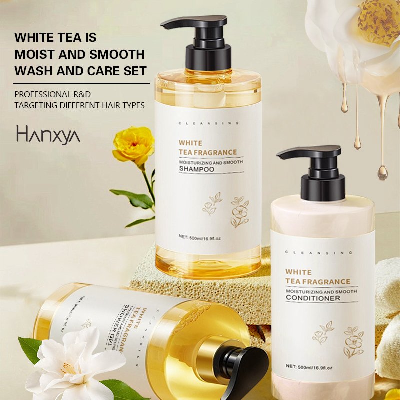 500ml Camellia Shampoo and Conditioner Set Sulfate Free Organic Formula Nourishing Strengthening Dandruff Removal Fixes Hair