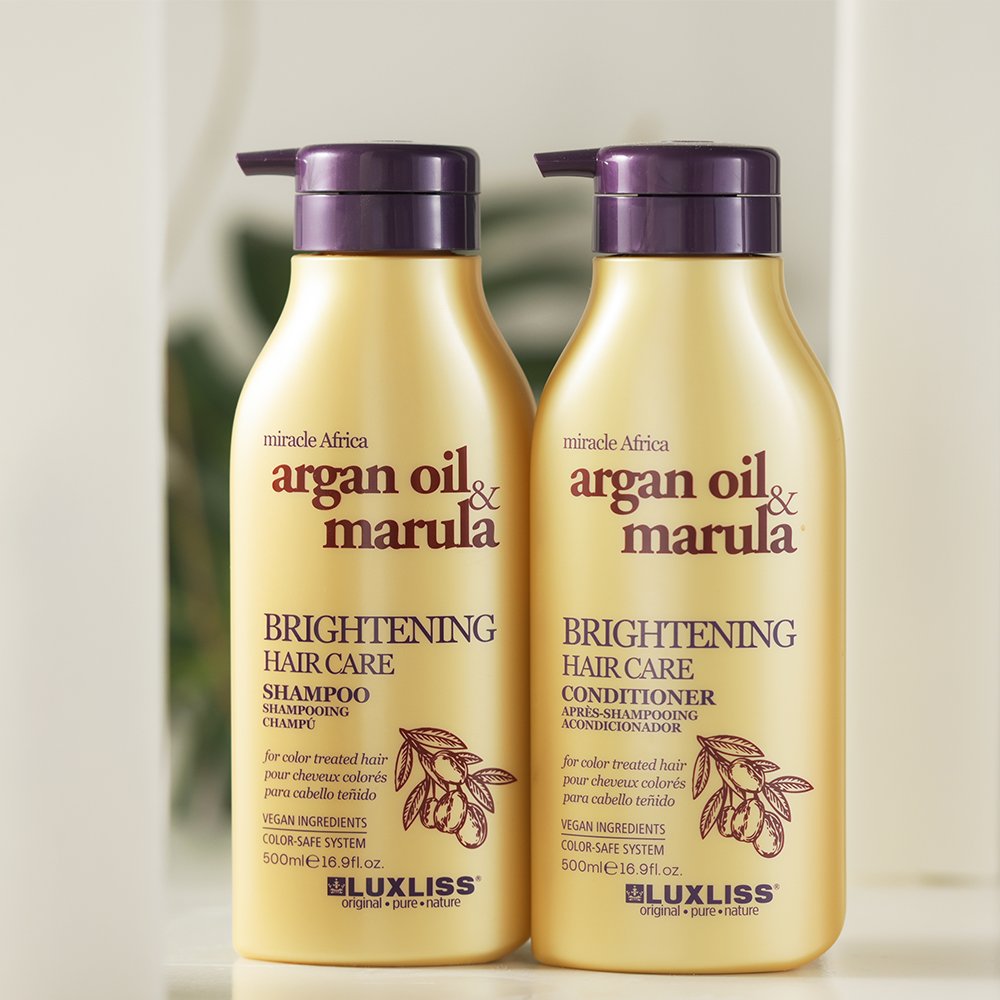 Private label Argan Oil Hair care products vegan sulfate free hair care sets shampoo and conditioner