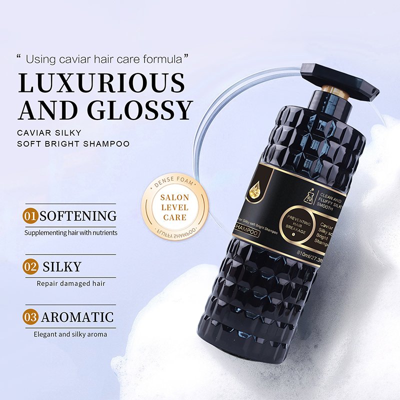 Custom Organic Salon Professional Hair Care Shampoo Sulfate Free Caviar Anti Hair Loss Shampoo