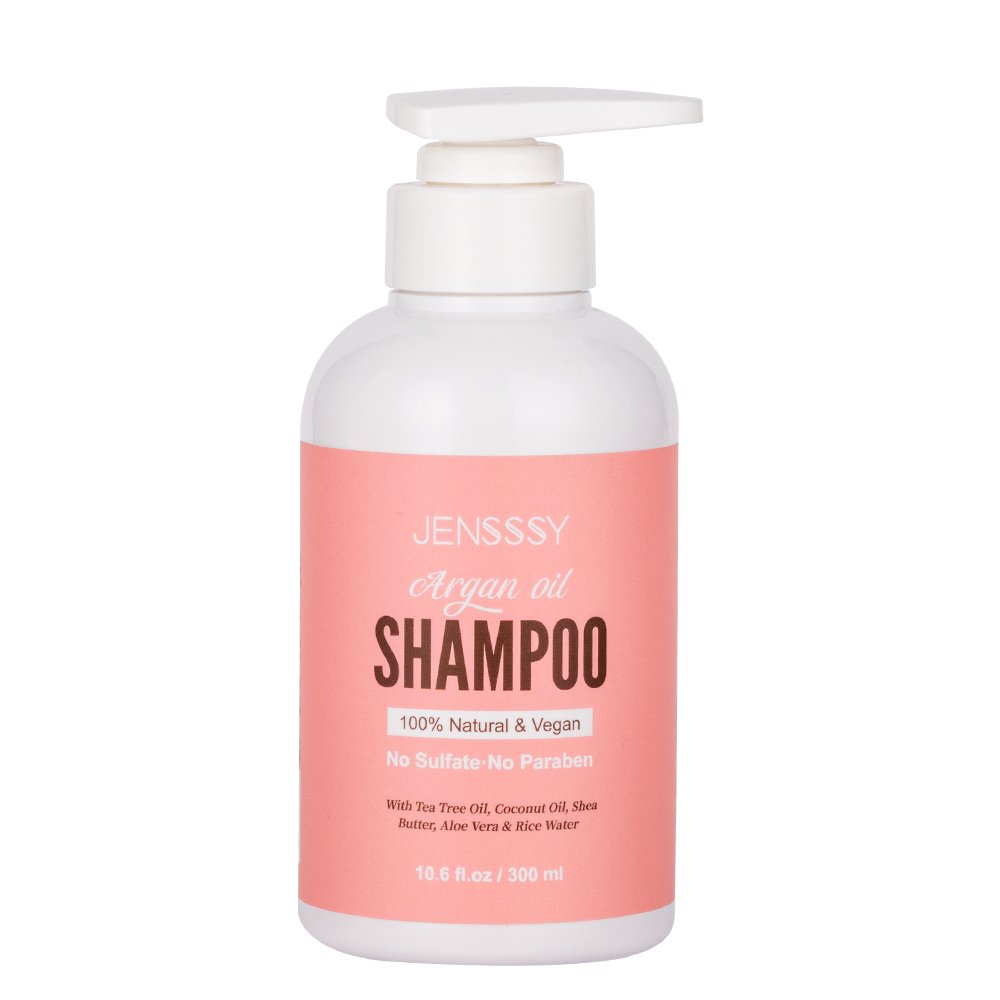 Wholesale natural hair care product anti loss tea tree sulfate free rice water Argan oil organic shampoo hair growth shampoo