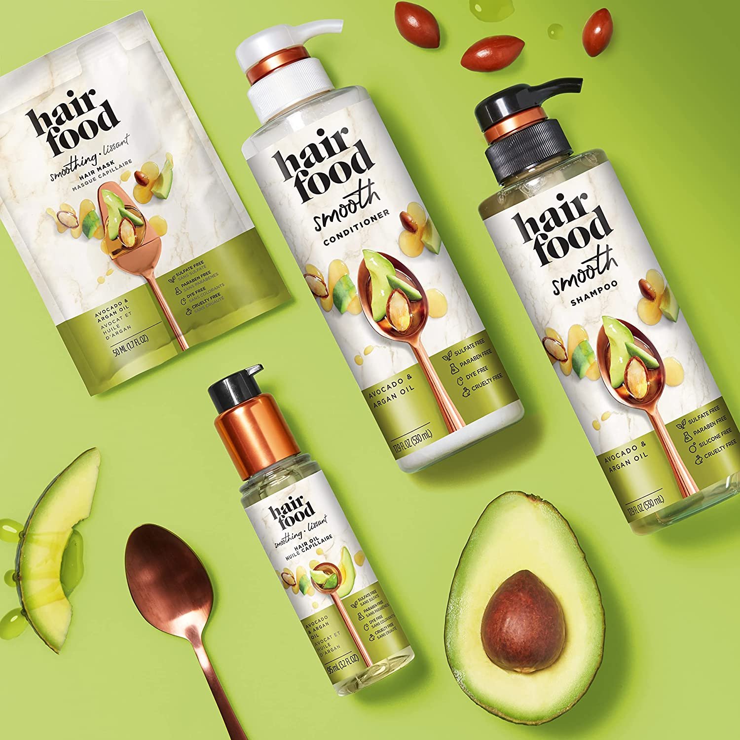 Private Label Hair Care Product Set Hair Food Avocado Argan Oil Nourishing Smoothing Kids Shampoo and Conditioner