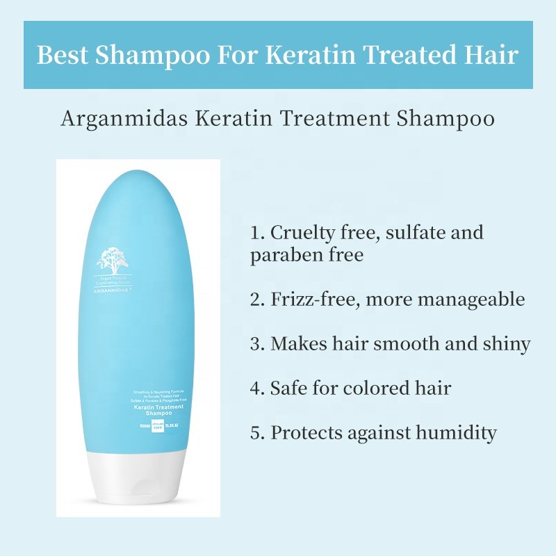 Hair treatment vitamins wheat keratin shampoing san sulfat no salt brazilian protein hair straightener shampoo