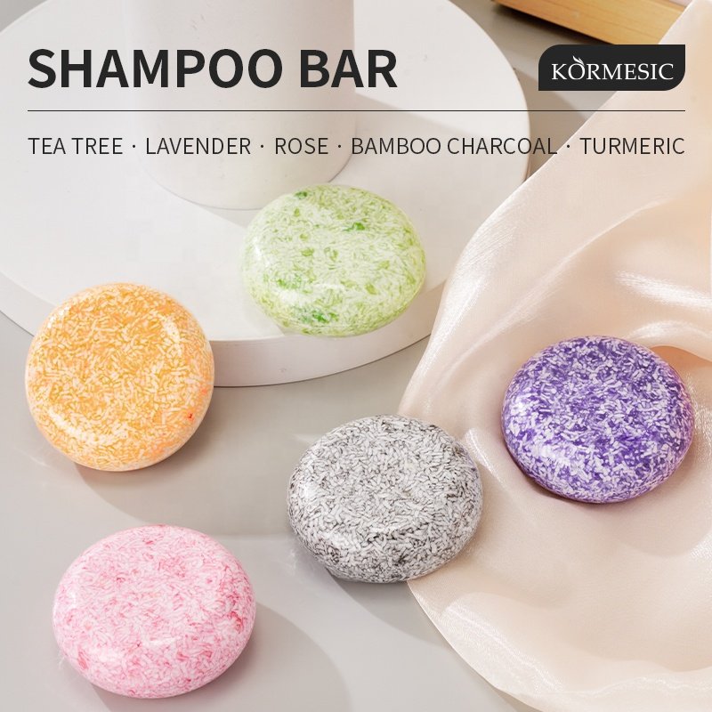Private Label KORMESIC Organic Shampoo Bar Customize Scent & Shape Hair Care Organic Sulfate Free Shampoo Bar Soap