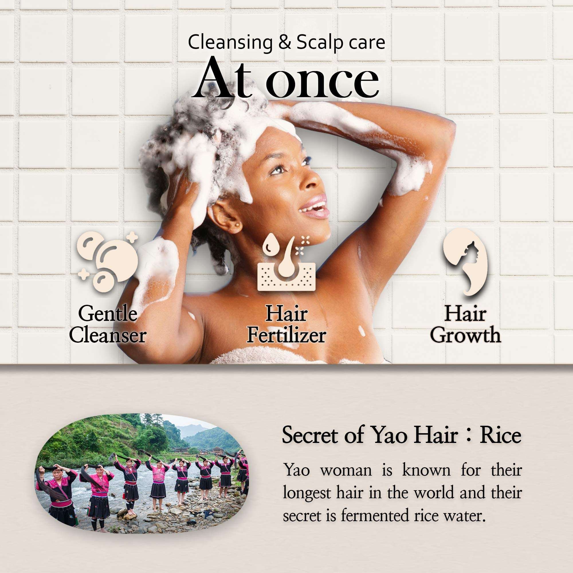 Eco Friendly Rice Water Shampoo Hair Shampoo Soap 100% Rice Water Shampoo Bar