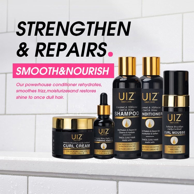 Curly hair shampoo and conditioner set Scalp Care Sulfate Free Hair Care Set For Black Women