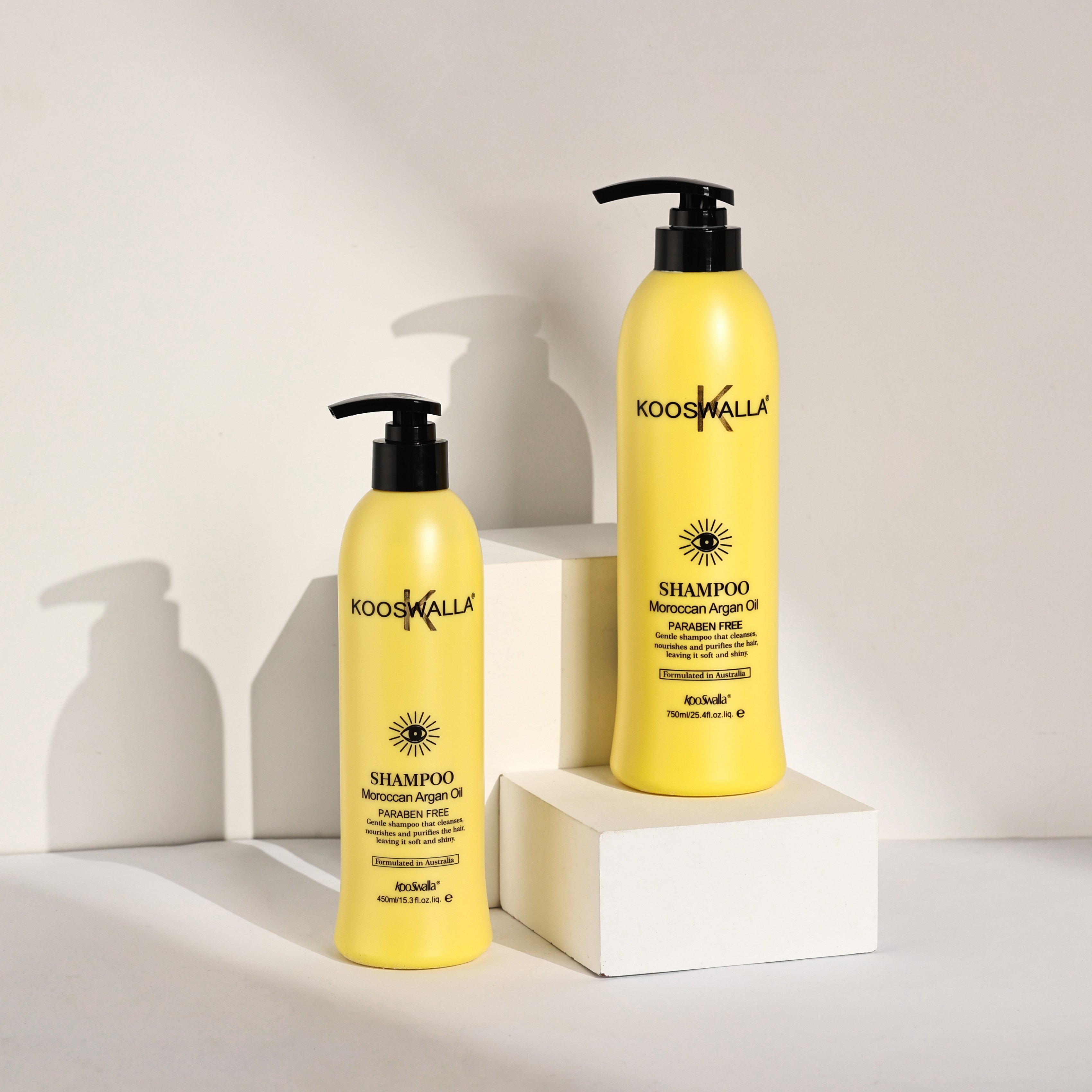 OEM ODM Kooswalla High Quality Herbal And Natural Organic Argan Oil Hair Shampoo For Curly Hair/Hair Wigs