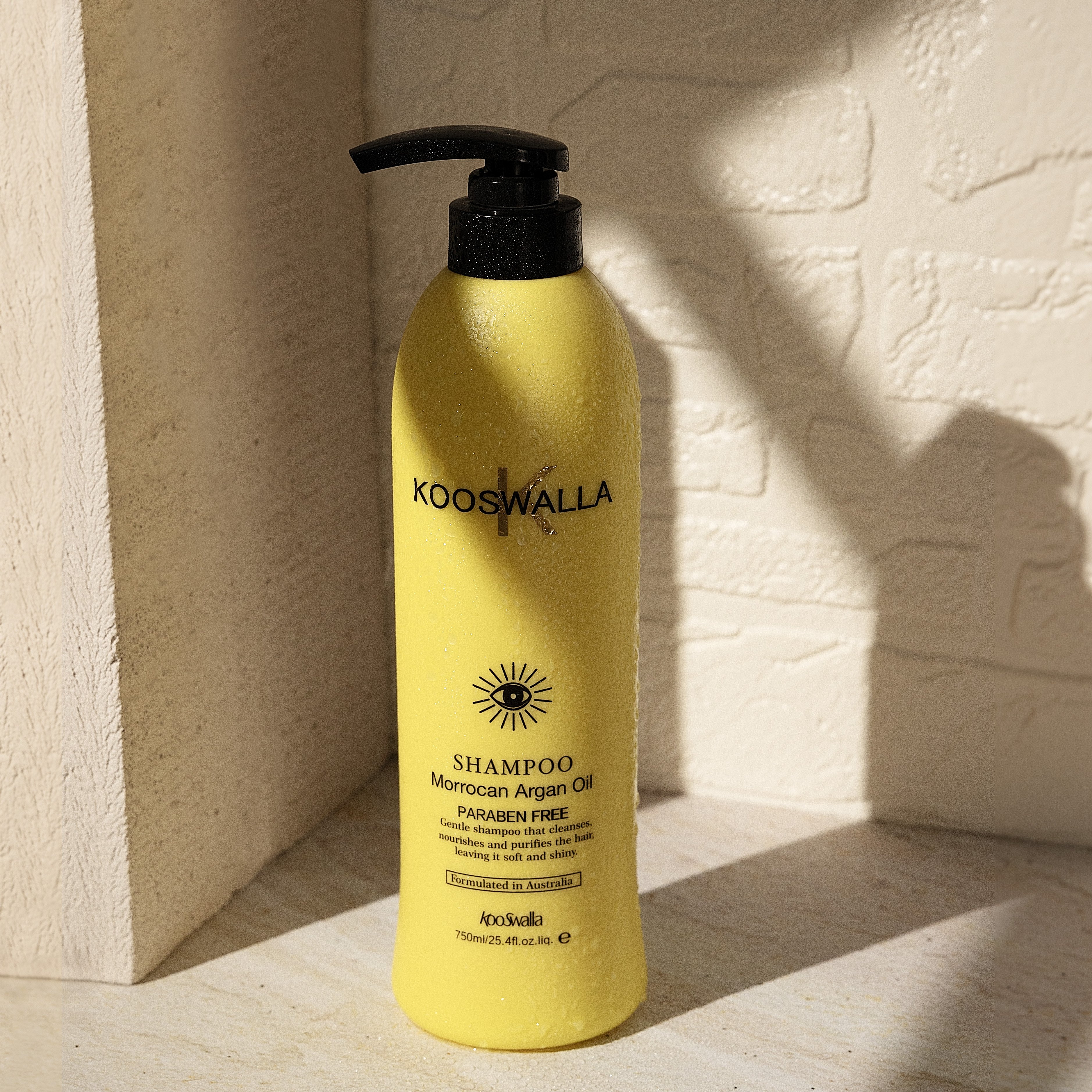 OEM ODM Kooswalla High Quality Herbal And Natural Organic Argan Oil Hair Shampoo For Curly Hair/Hair Wigs