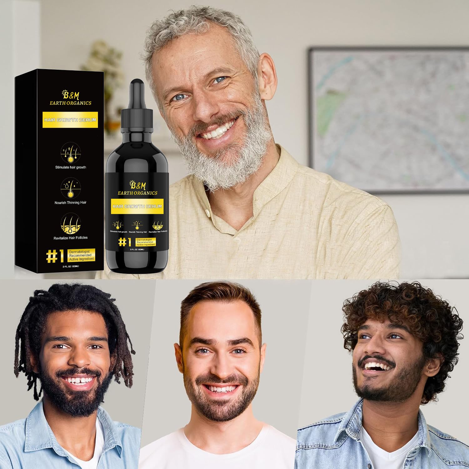 Hair Regrowth and Thicker Fuller Hair Hair Loss Treatment for Men and Women