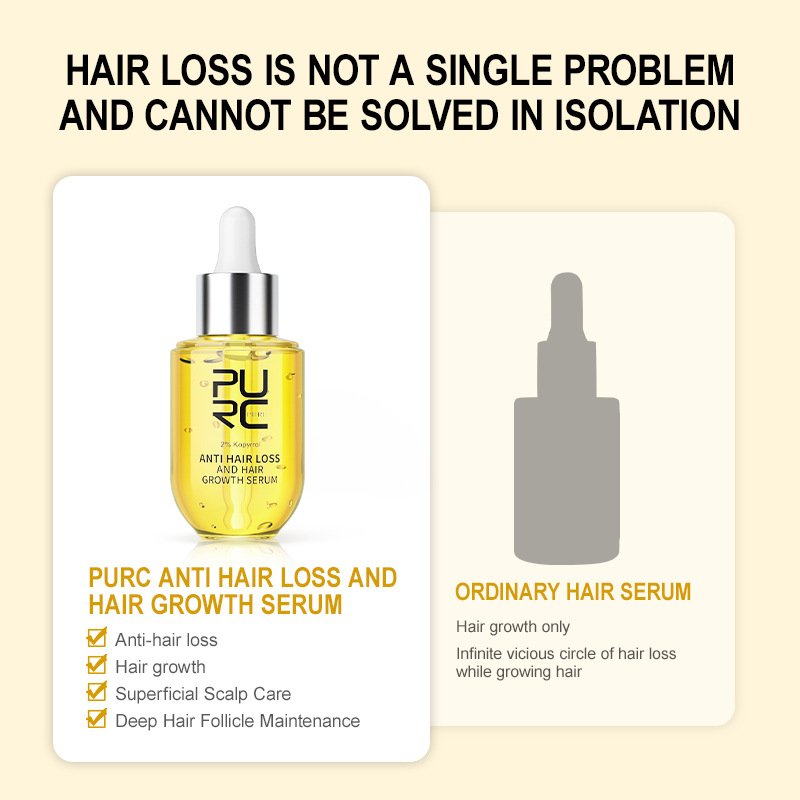 PURC Ginger Hair Liquid Regrowth Biotin Herbel Hair Tonic hair growth serum oil
