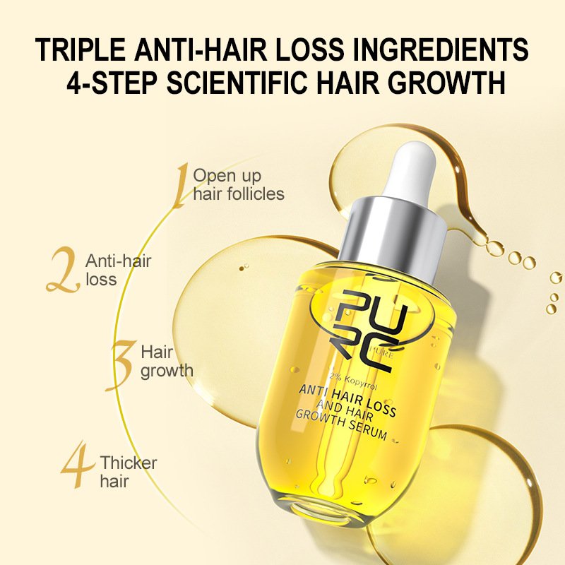 PURC Ginger Hair Liquid Regrowth Biotin Herbel Hair Tonic hair growth serum oil