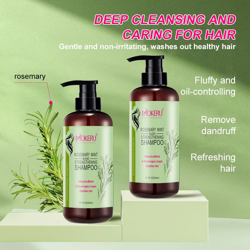 Wholesale MOKERU Orgnic Natural herbal Rosemary mint hair shampoo for women man daily hair care treatment