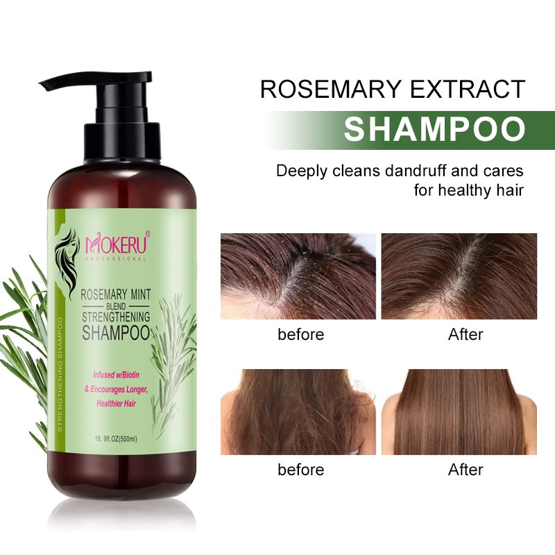 Wholesale MOKERU Orgnic Natural herbal Rosemary mint hair shampoo for women man daily hair care treatment