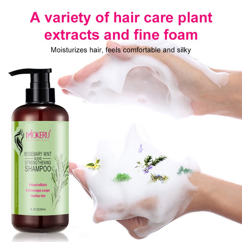 Wholesale MOKERU Orgnic Natural herbal Rosemary mint hair shampoo for women man daily hair care treatment