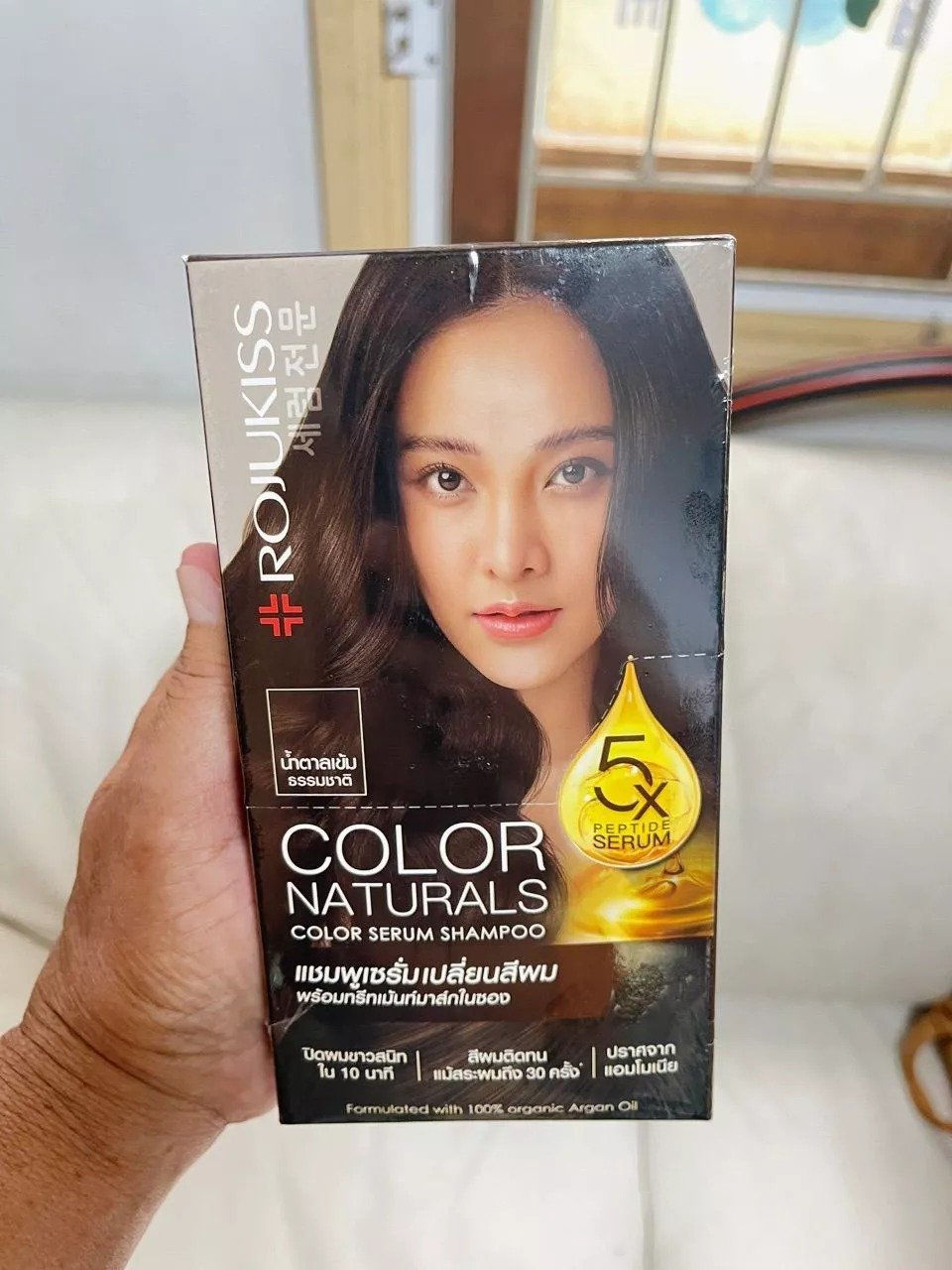 30ml/Sachet Color Serum Shampoo Formulated with 100% Argan Oil Peptide Serum x5 Wholesale from Thailand