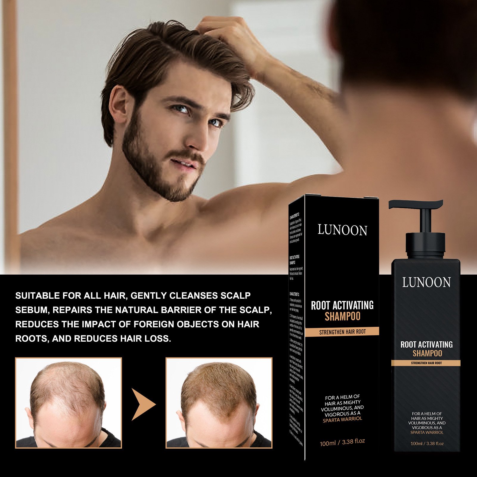 Biotin Shampoo for Hair Growth Hydrating Nourishing Thin Hair for Men