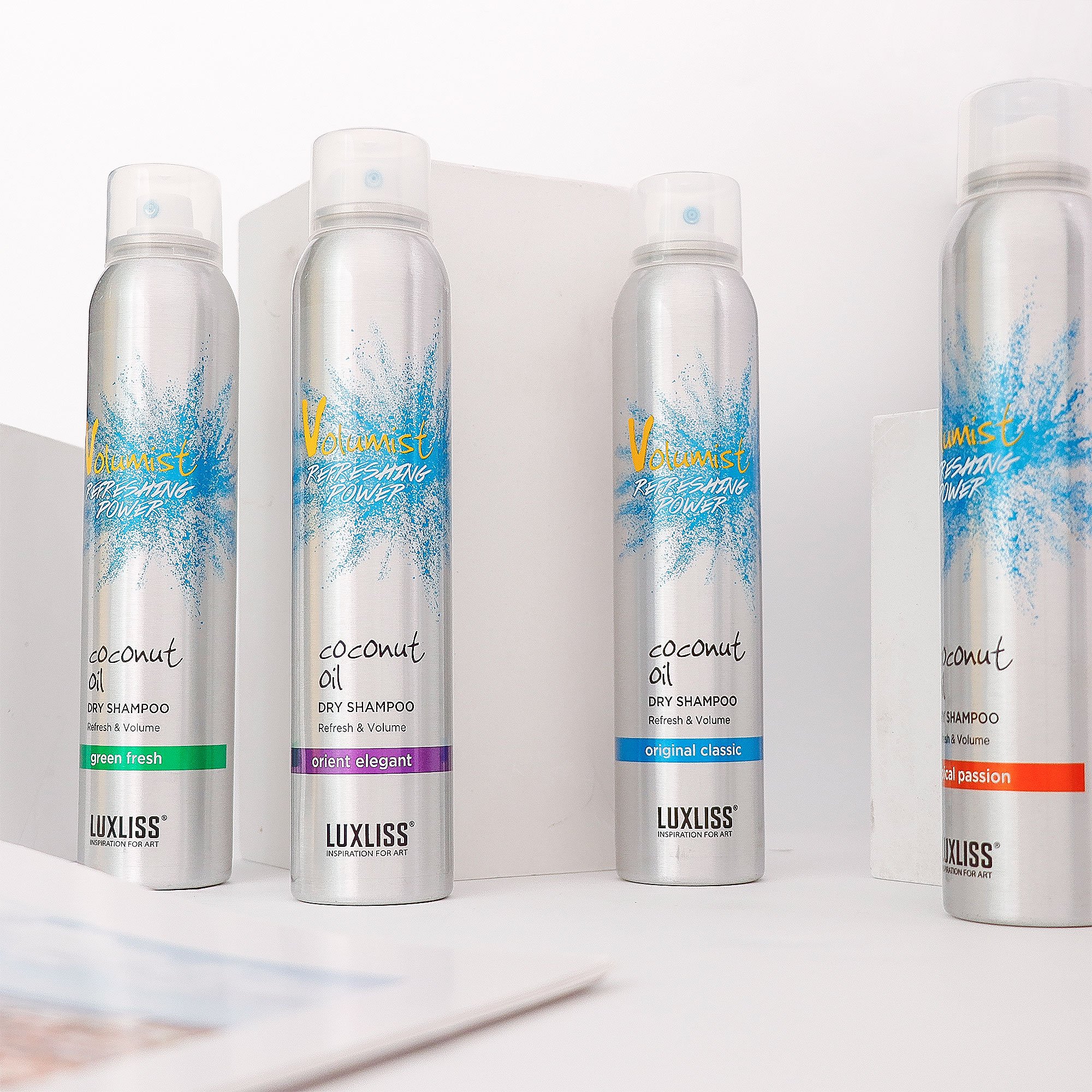 Wholesale vegan dry shampoo powder spray fluffy hair coconut oil extract aloe oily hair volumizing dry shampoo mist