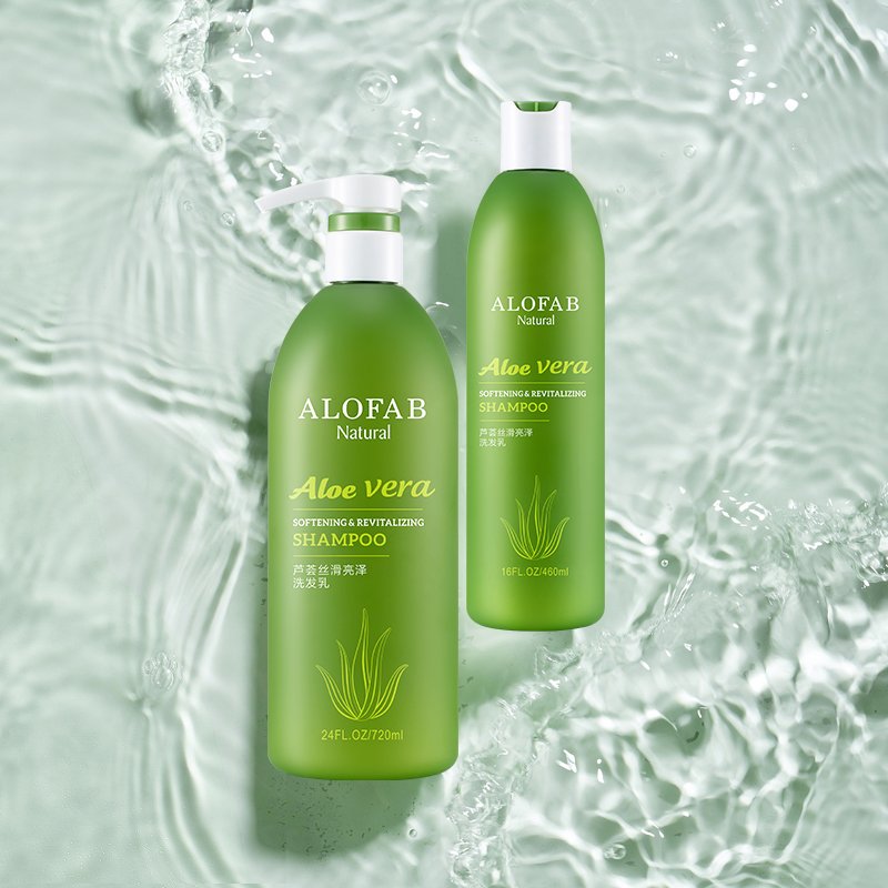 Alofab Anti Dandruff Anti Hair Loss Natural Organic Aloe Smoothing Moisturizing Hair Shampoo Moisture-Rich Silky Shine Shampoo