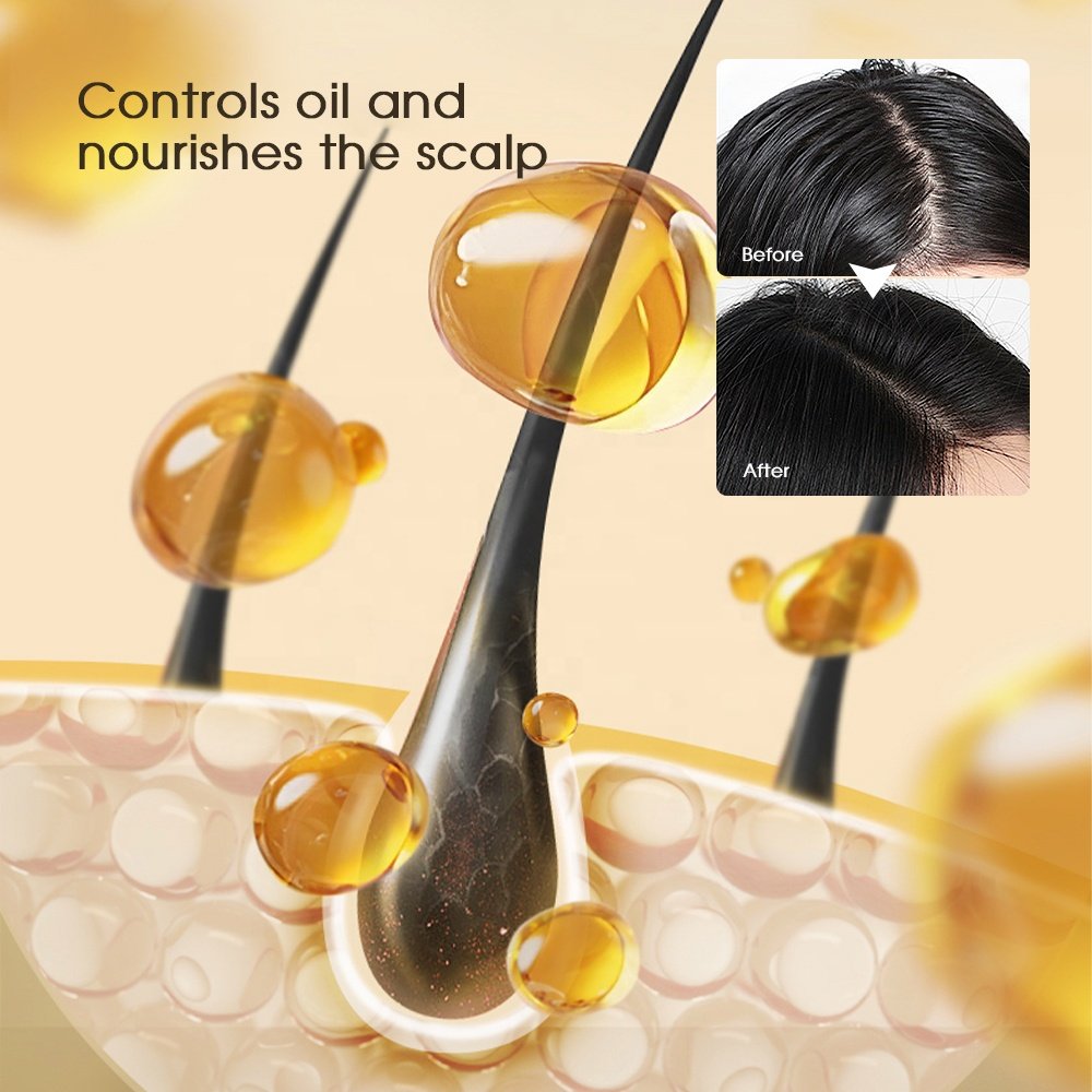 Private Label Gentle Exfoliating Nourishing Cleansing Hair Ginger Sea Salt Scalp Scrub