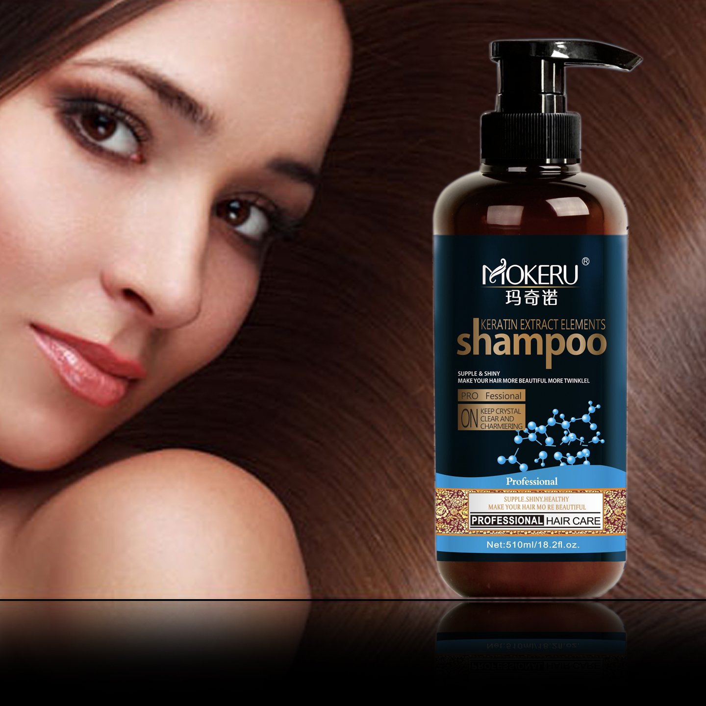 Oem/Odm Keratin Hair Wash Shampoo In Stock Bulk Shampoo Conditioner Anti-Itching Private Label Shampoo