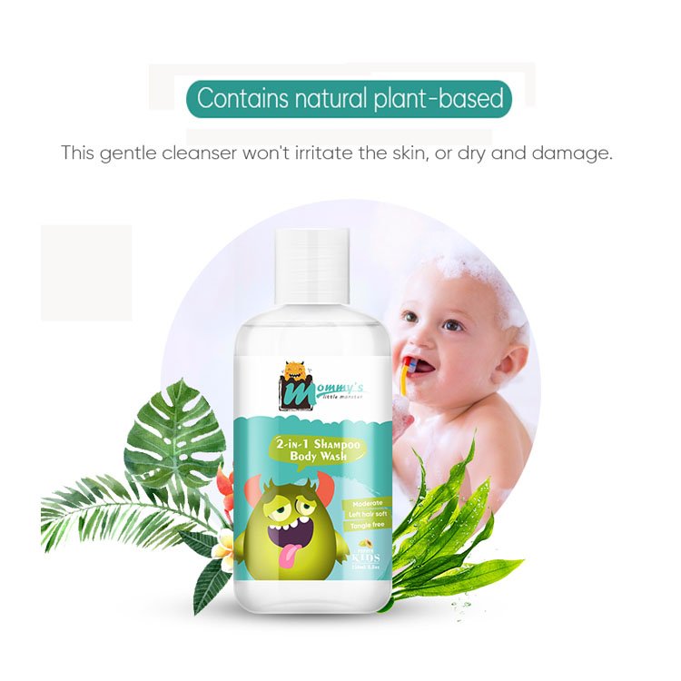 Free Design Gently Cleanse Your Child'S Delicate Skin And Hair Sultfate Free Cruetly Free Natural 2In1 Baby Body Wash Shampoo
