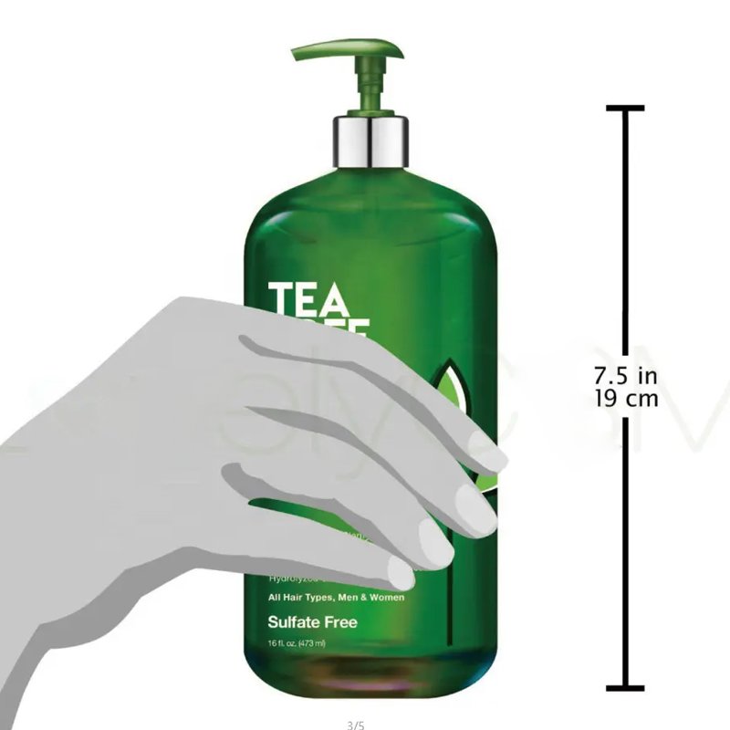 Custom Private Label Hair Grow Organic Ginger Mint Tea Tree Oil Shampoo Natural Hair Care Anti-Dandruff Shampoo
