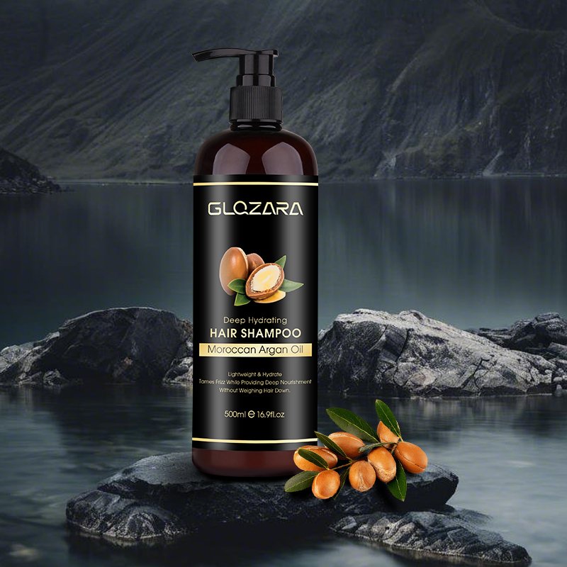 Private Label Hair Care Set Sulfate Free Moroccan Argan Oil Repair Nourish Hair Conditioner Organic Protein Hair Shampoo