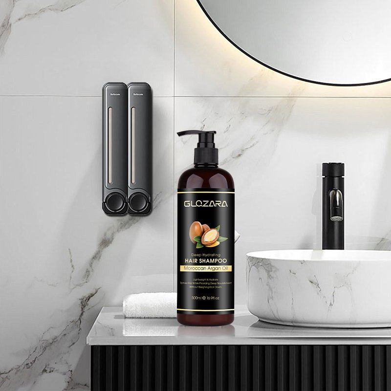 Private Label Hair Care Set Sulfate Free Moroccan Argan Oil Repair Nourish Hair Conditioner Organic Protein Hair Shampoo